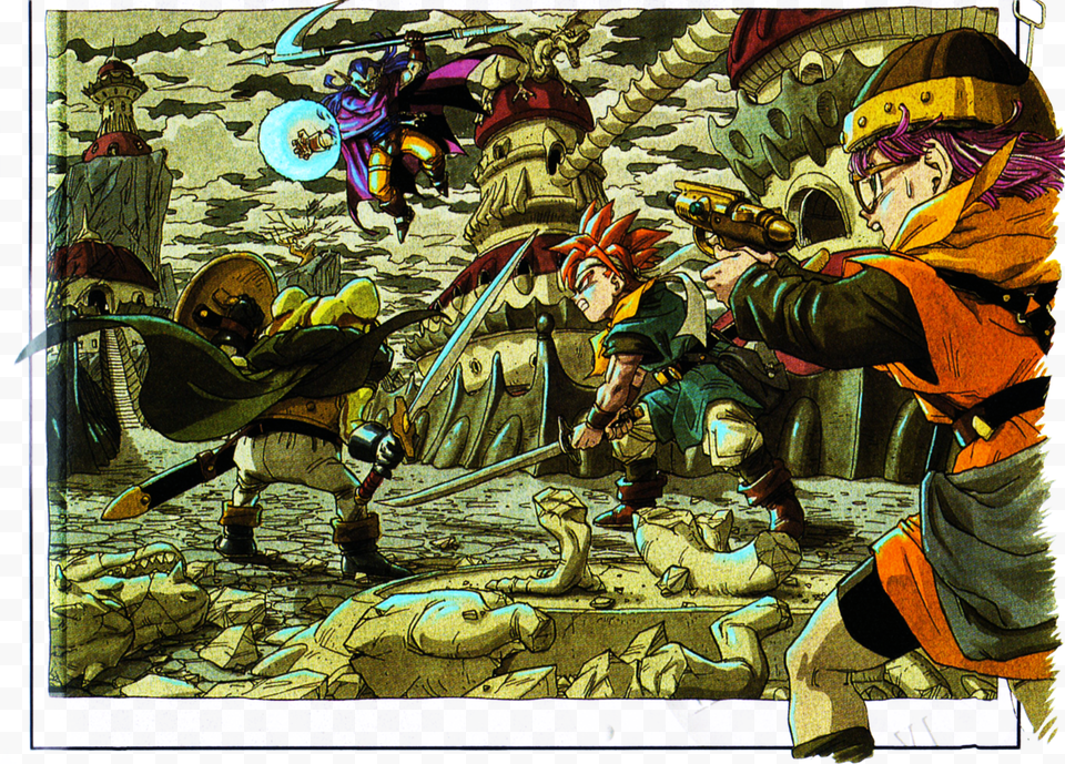 Chrono Trigger Chrono Trigger Toriyama, Book, Publication, Comics, Person Free Transparent Png