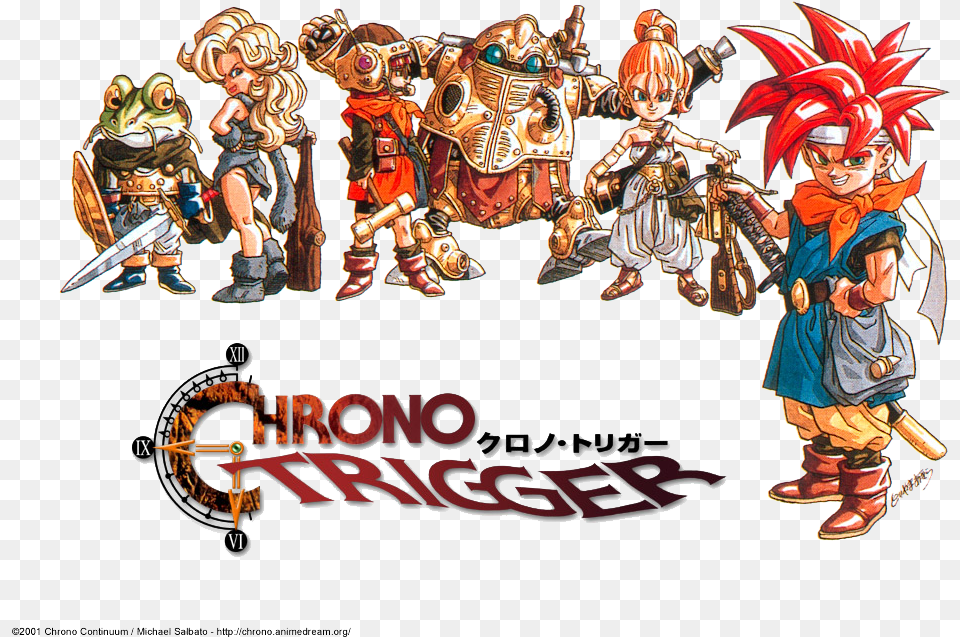 Chrono Trigger Photos Chrono Trigger Logo, Book, Comics, Publication, Person Png Image
