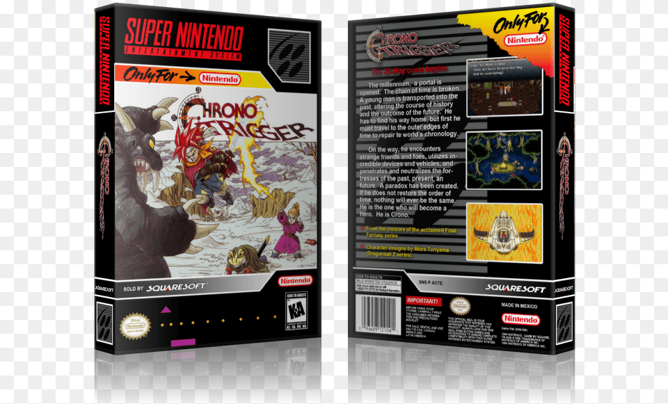 Chrono Trigger Replacement Nintendo Snes Game Case Batman Returns Snes Cover, Advertisement, Poster, Person, Adult Free Transparent Png