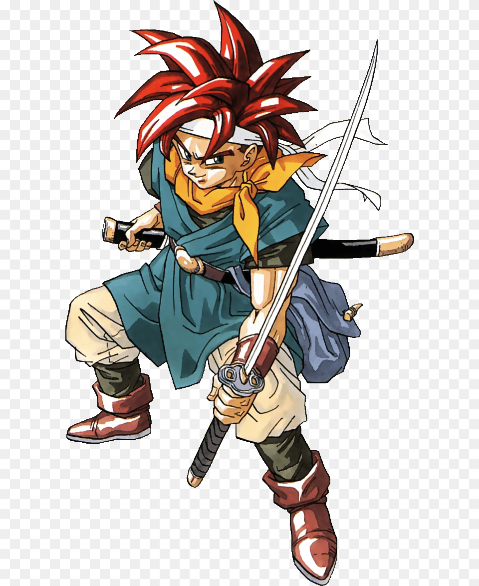 Chrono Trigger Transparent Crono Chrono Trigger, Book, Comics, Publication, Person Png Image