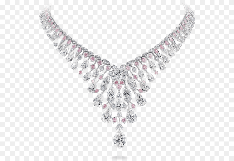 Chrysalis Necklace Crafted With Pink And White Diamond Necklace, Accessories, Gemstone, Jewelry, Earring Free Png Download