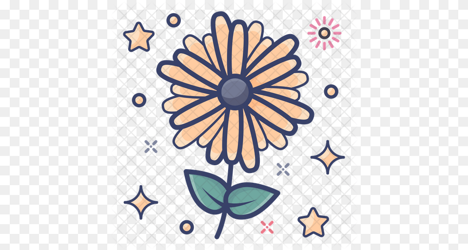 Chrysanthemum Icon Clip Art, Pattern, Daisy, Flower, Plant Free Png