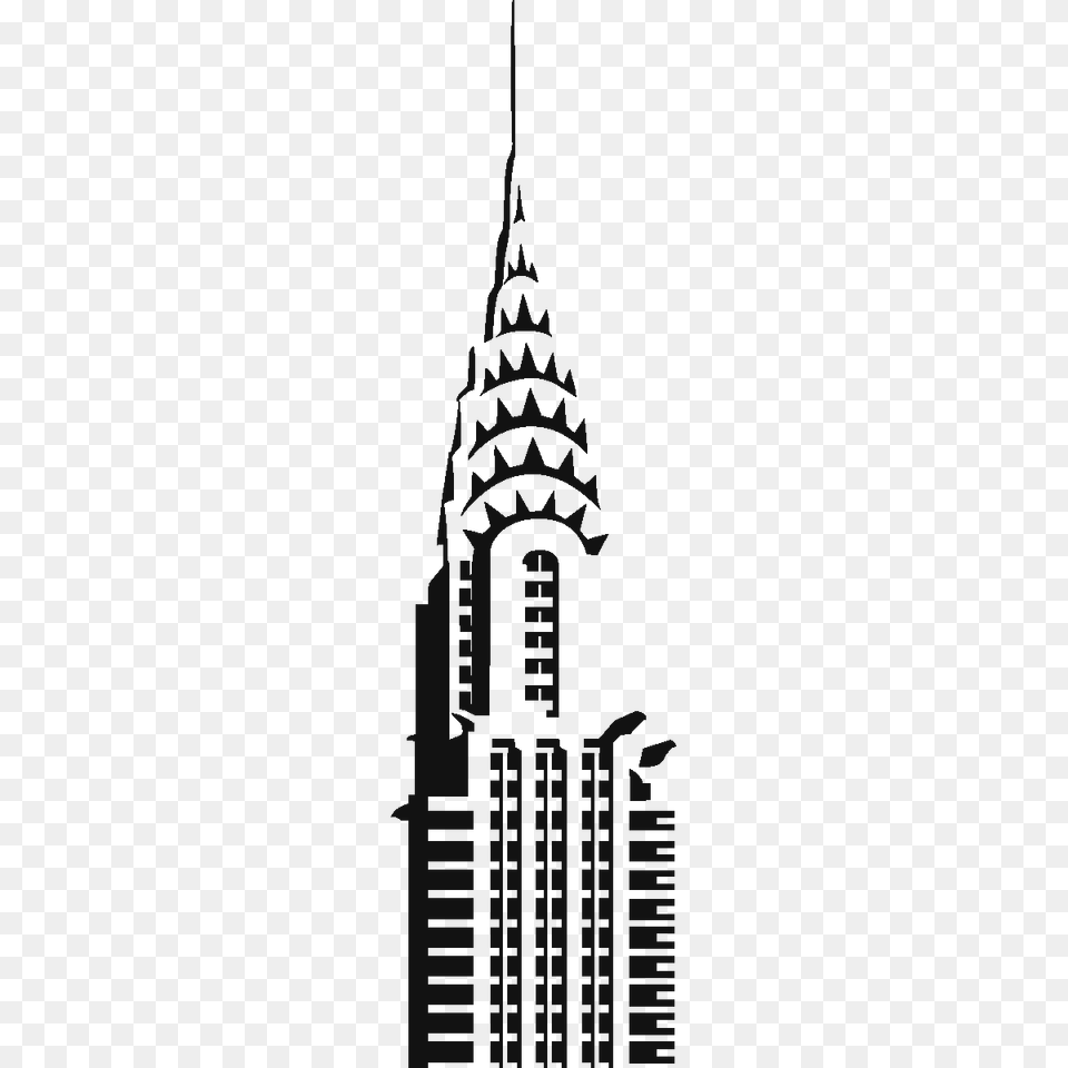 Chrysler Building Drawing, City, Architecture, Spire, Tower Free Png