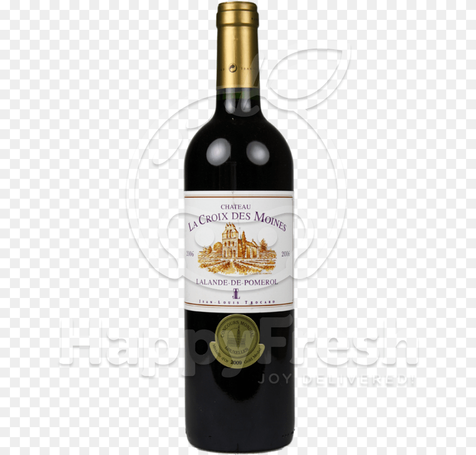 Chteau La Croix Des Moines Lalande De Pomerol, Alcohol, Beverage, Liquor, Red Wine Free Png