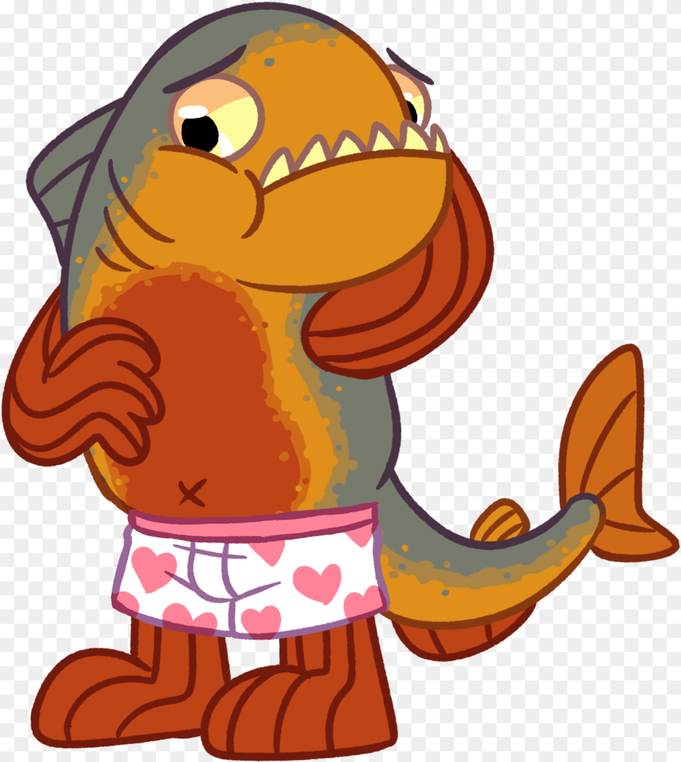 Chubby Piranha In Boxers Download Cartoon, Baby, Person Free Transparent Png