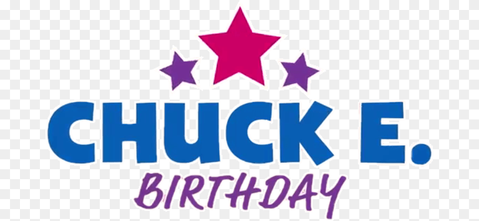 Chuck E Birthday Package Logo Chuck E Birthday Logo, Symbol, Star Symbol, Dynamite, Weapon Png