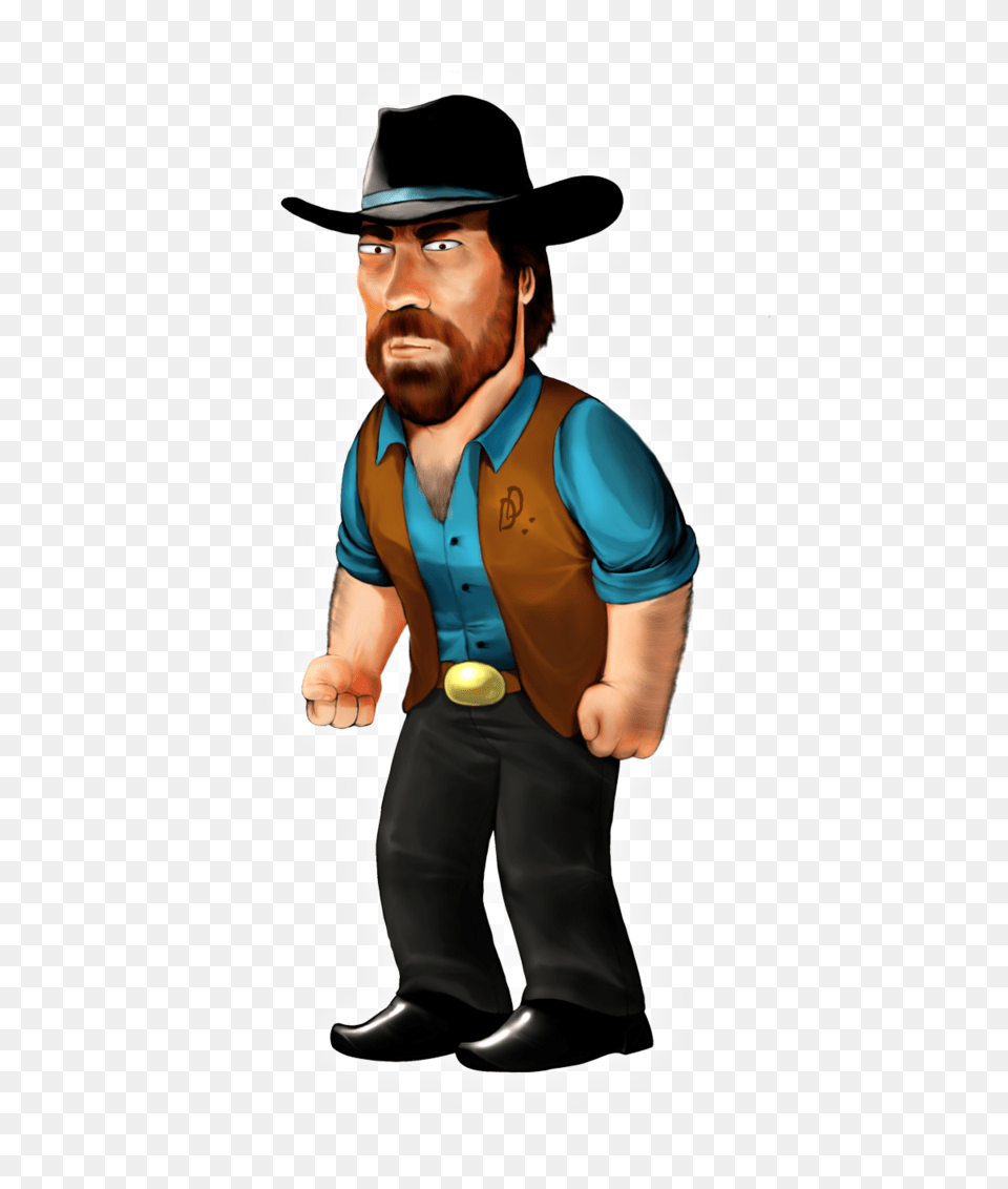 Chuck Norris, Vest, Clothing, Hat, Person Free Transparent Png