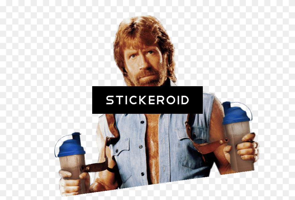 Chuck Norris, Bottle, Adult, Person, Man Png