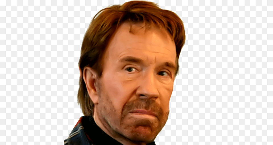 Chuck Norris, Sad, Beard, Face, Frown Free Png