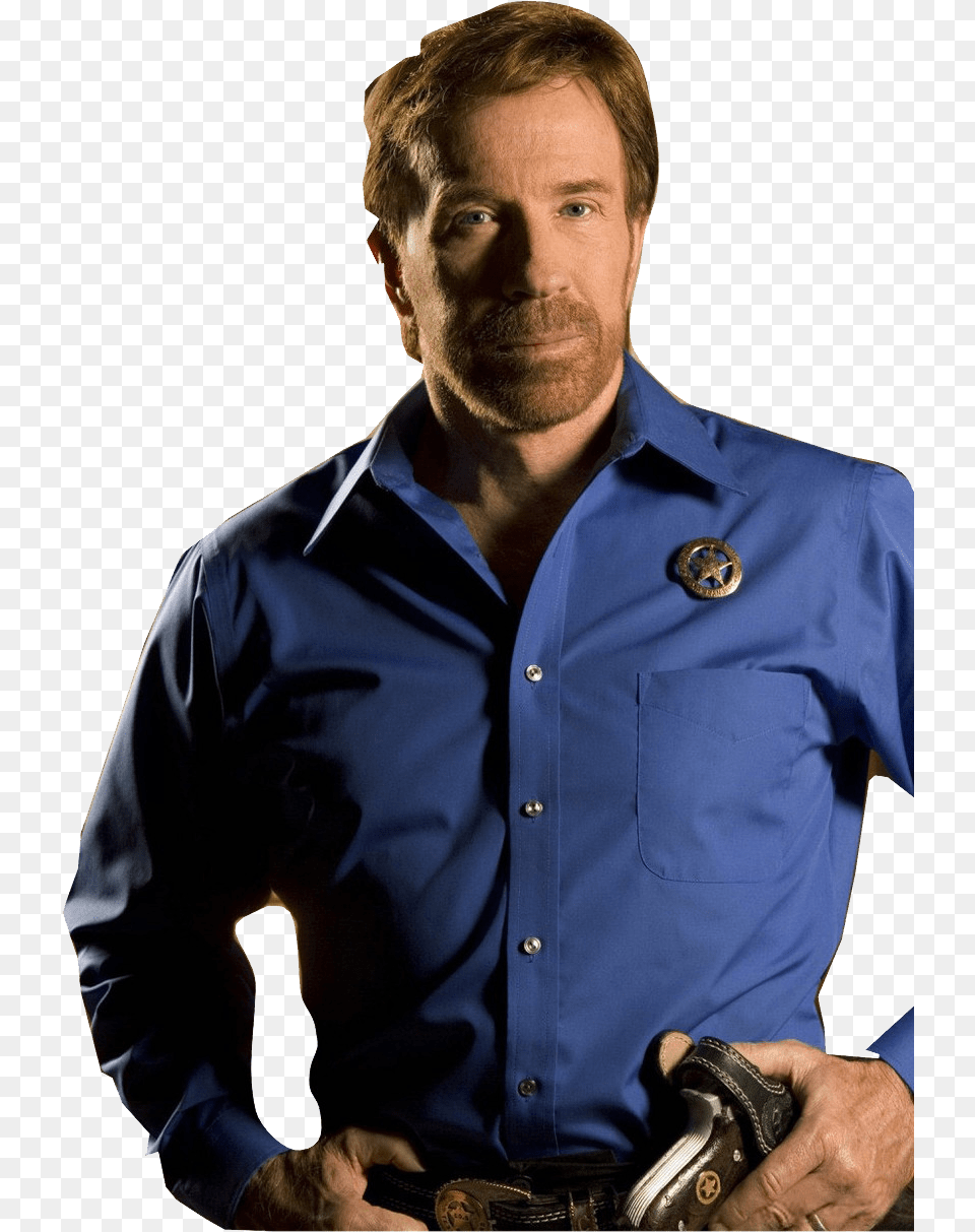 Chuck Norris, Clothing, Shirt, Person, Adult Free Png Download