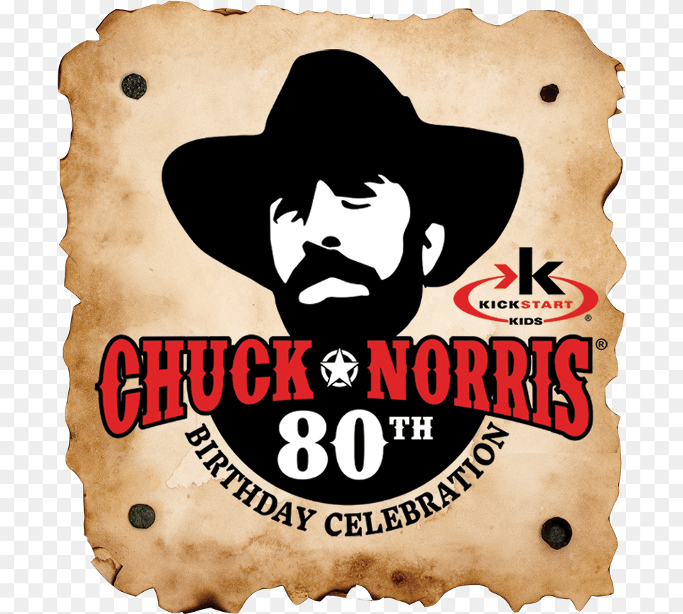 Chuck Norris 80th Birthday Celebration Chuck Norris 80th Birthday, Clothing, Hat, Adult, Person Free Transparent Png