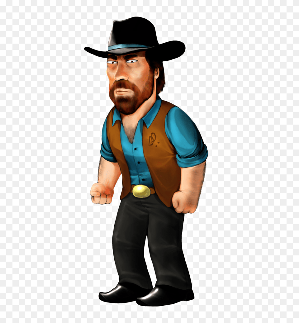 Chuck Norris Chuck Norris, Vest, Clothing, Hat, Person Free Png