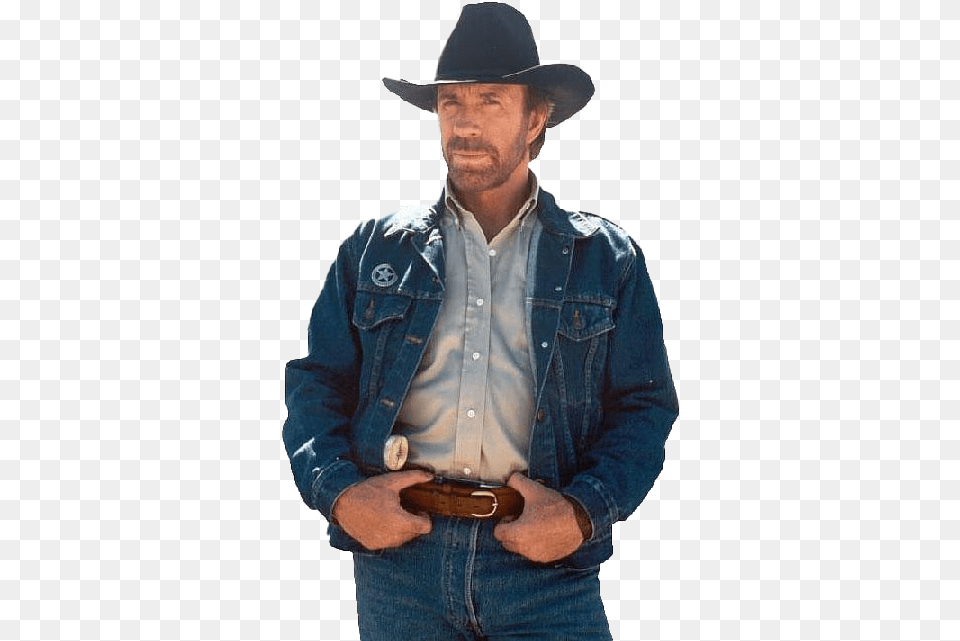 Chuck Norris Cowboy Image, Accessories, Hat, Clothing, Buckle Free Png Download