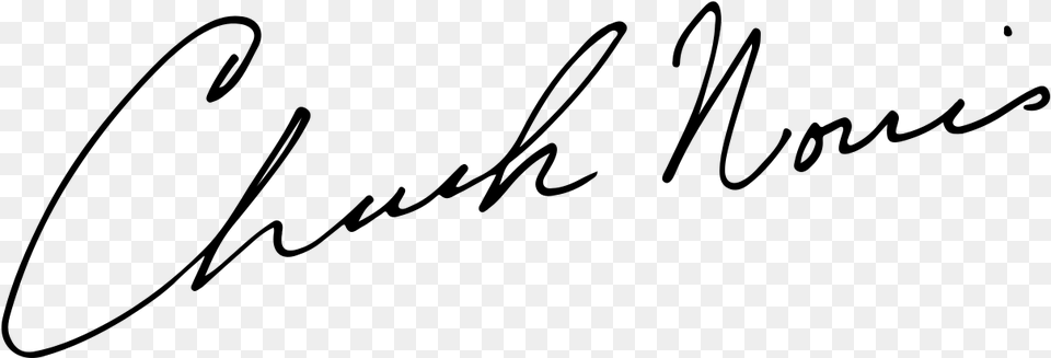 Chuck Norris Signature, Gray Free Transparent Png