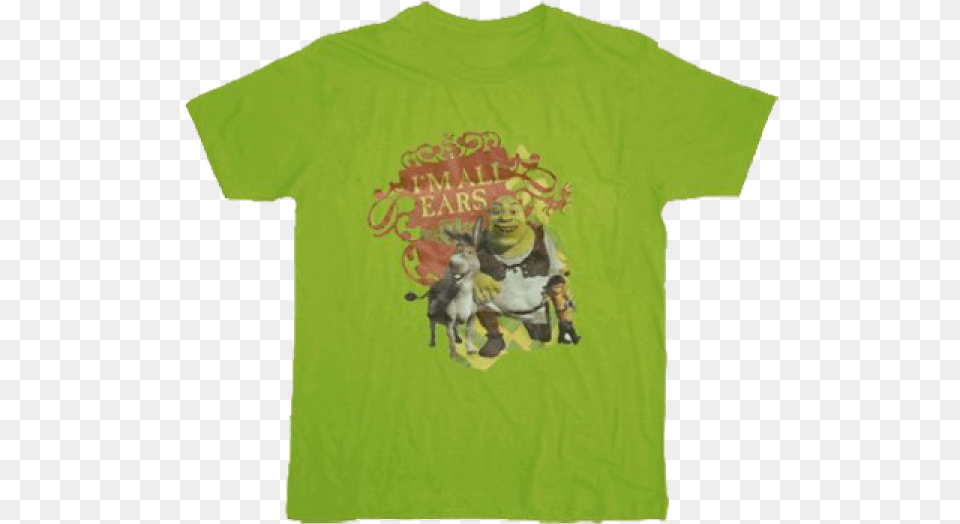 Chuck Norris T Shirt Shrek Plush With T Shirt, Clothing, T-shirt Free Transparent Png