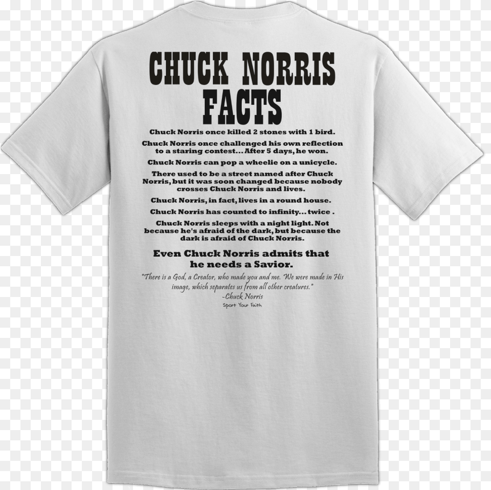 Chuck Norris T Shirts, Clothing, T-shirt Png Image