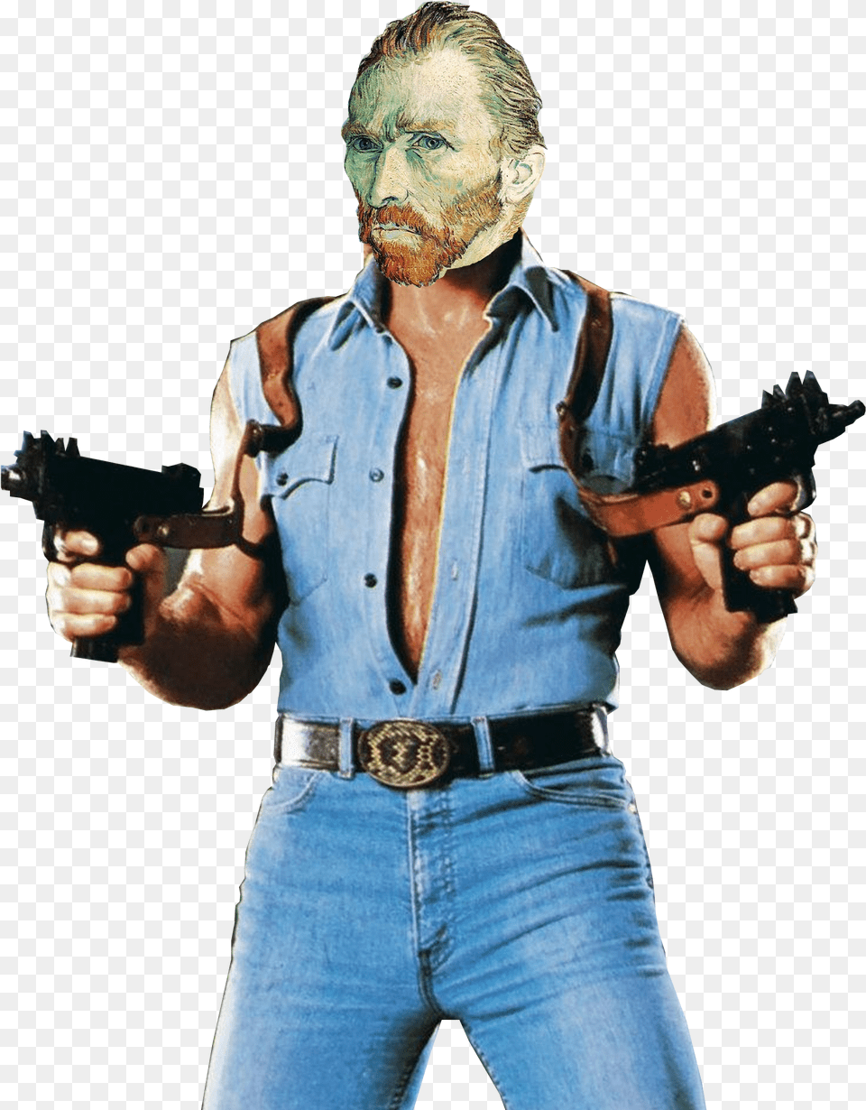 Chuck Norris Transparent, Weapon, Pants, Handgun, Gun Png
