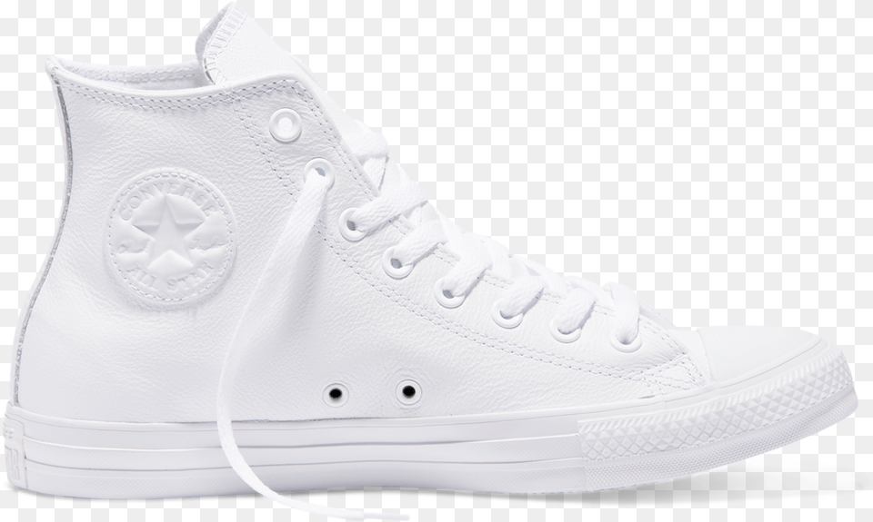 Chuck Taylor All Star Leather High Top White Transparent Logo Of Converse All Star, Clothing, Footwear, Shoe, Sneaker Free Png