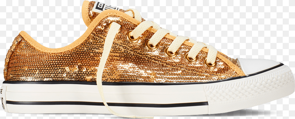 Chuck Taylor All Star Sequins Gold Gold I Want These All Star De Lantejoula Dourado, Clothing, Footwear, Shoe, Sneaker Free Transparent Png