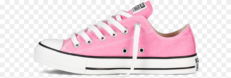 Chuck Taylor Classic Pink Low Shoes, Canvas, Clothing, Footwear, Shoe Png Image