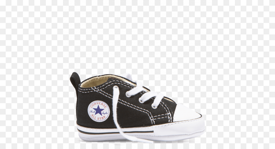 Chuck Taylor First Star Infant High Top Black Converse Australia, Clothing, Footwear, Shoe, Sneaker Png Image