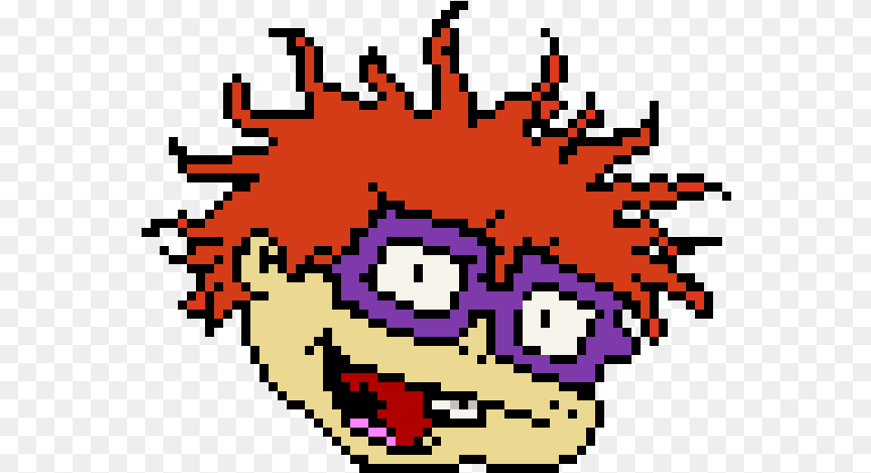 Chuckie From Rugrats Minecraft Pixel Art Hard, Qr Code Free Png Download