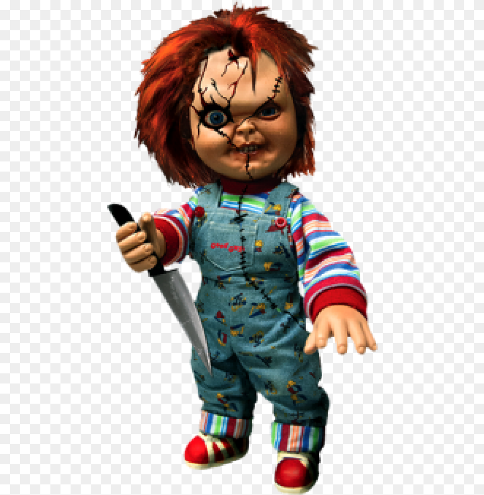 Chucky 15 Inch Non Talking Doll Chucky Mezco, Baby, Person, Toy, Knife Png Image