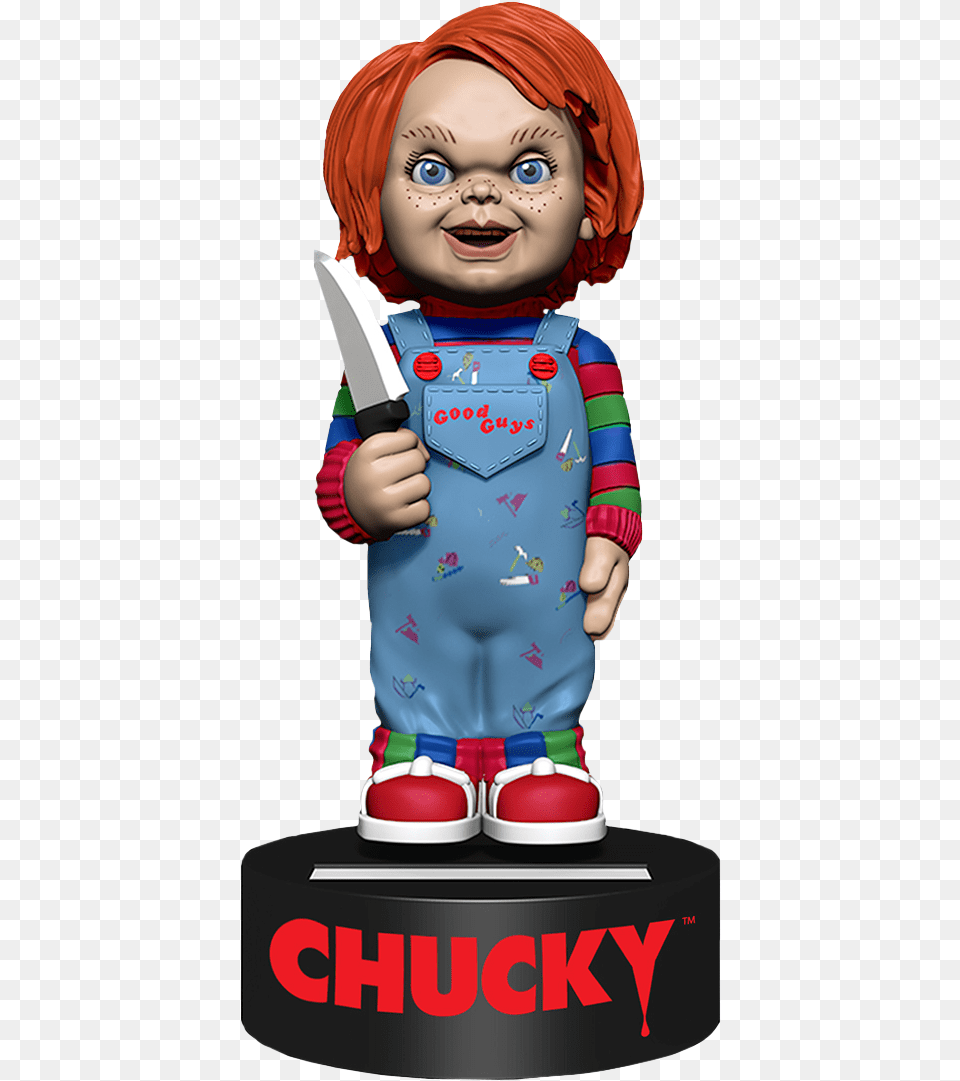 Chucky 6 Solar Powered Body Knocker Chucky Figur, Book, Publication, Baby, Face Png