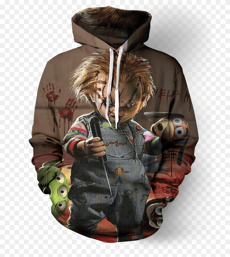 Chucky Amp Friends Chucky And Toy Story, Sweatshirt, Clothing, Coat, Sweater Free Png Download