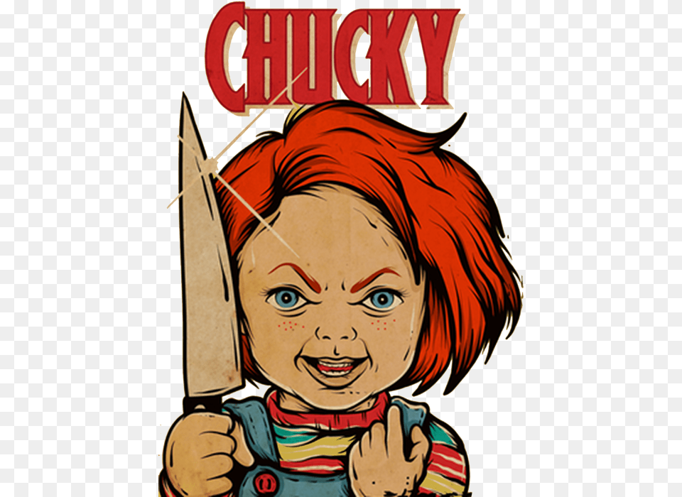 Chucky Art, Book, Comics, Publication, Person Free Png Download