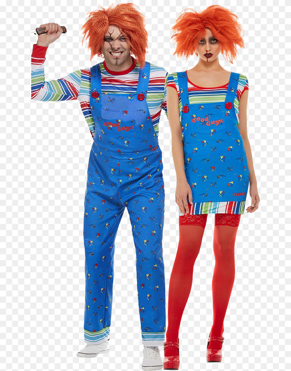 Chucky Couples Costume Chuky Disfraz, Clothing, Person, Adult, Woman Png Image