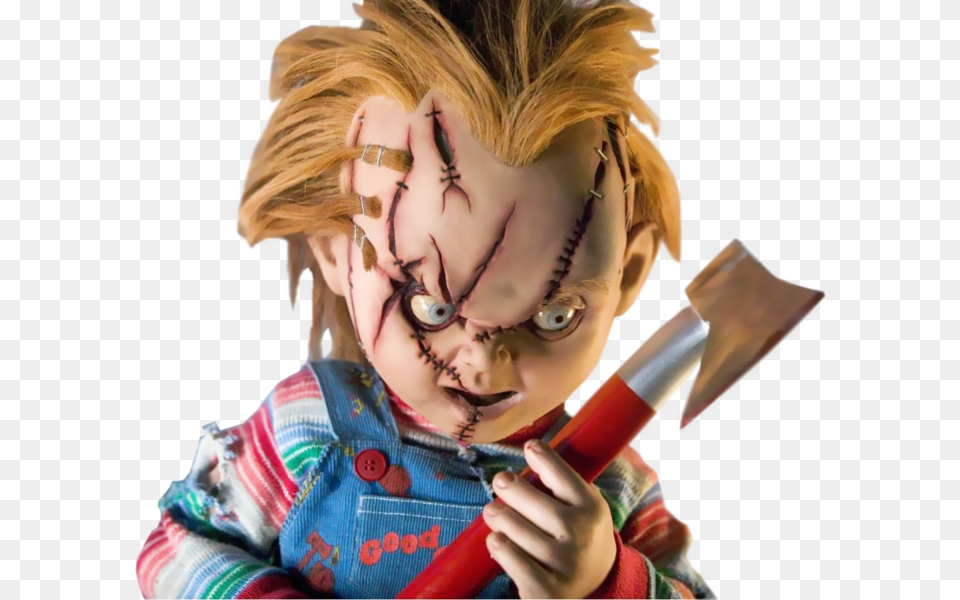 Chucky The Killer Doll, Person, Face, Head, Axe Free Transparent Png