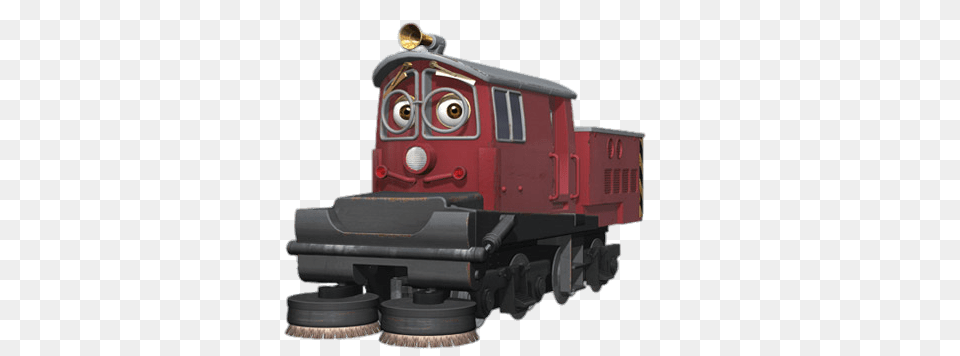Chuggington Character Irving The Rubbish And Recycling Engine, Locomotive, Railway, Train, Transportation Png Image