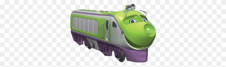 Chuggington Character Koko The Green Engine, Railway, Train, Transportation, Vehicle Free Png