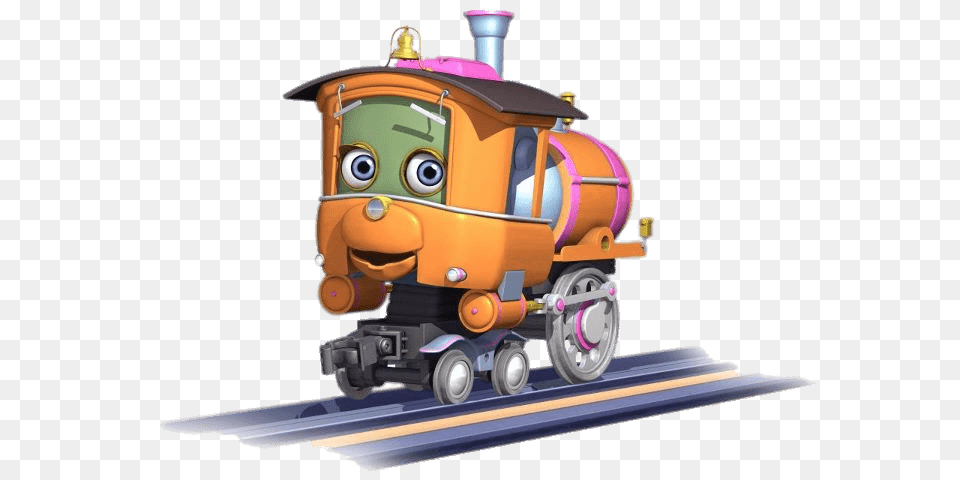 Chuggington Character Piper The Steam Engine, Vehicle, Transportation, Train, Railway Free Png Download