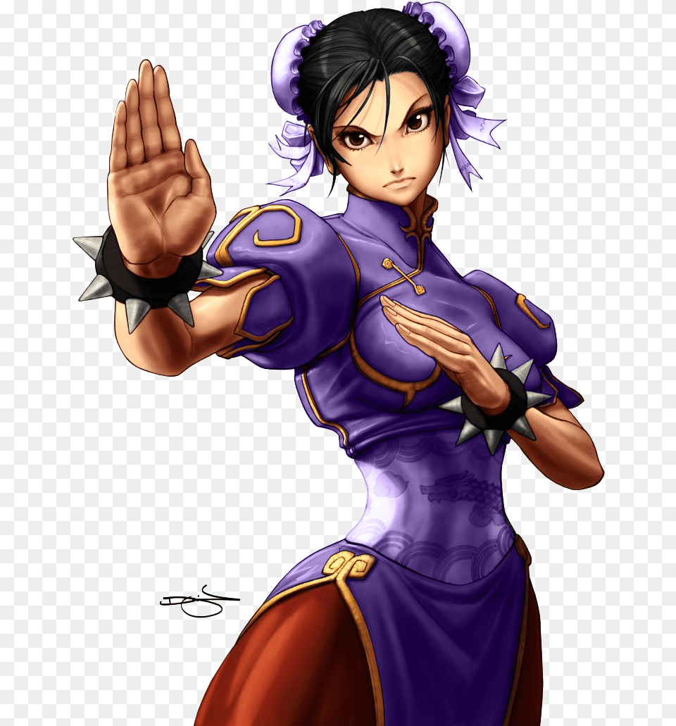 Chun Li By Caliburwarrior Street Fighter Legends Chun Li Comic, Adult, Book, Comics, Female Png