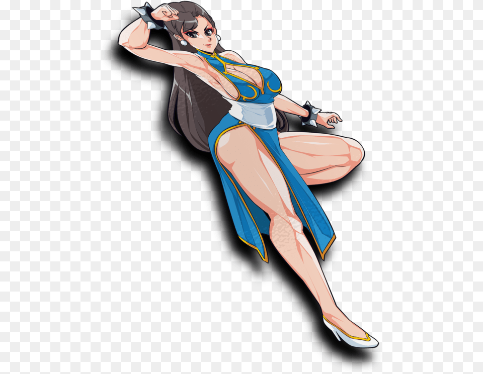 Chun Li Waifu Sticker Illustration, Book, Comics, Publication, Adult Png