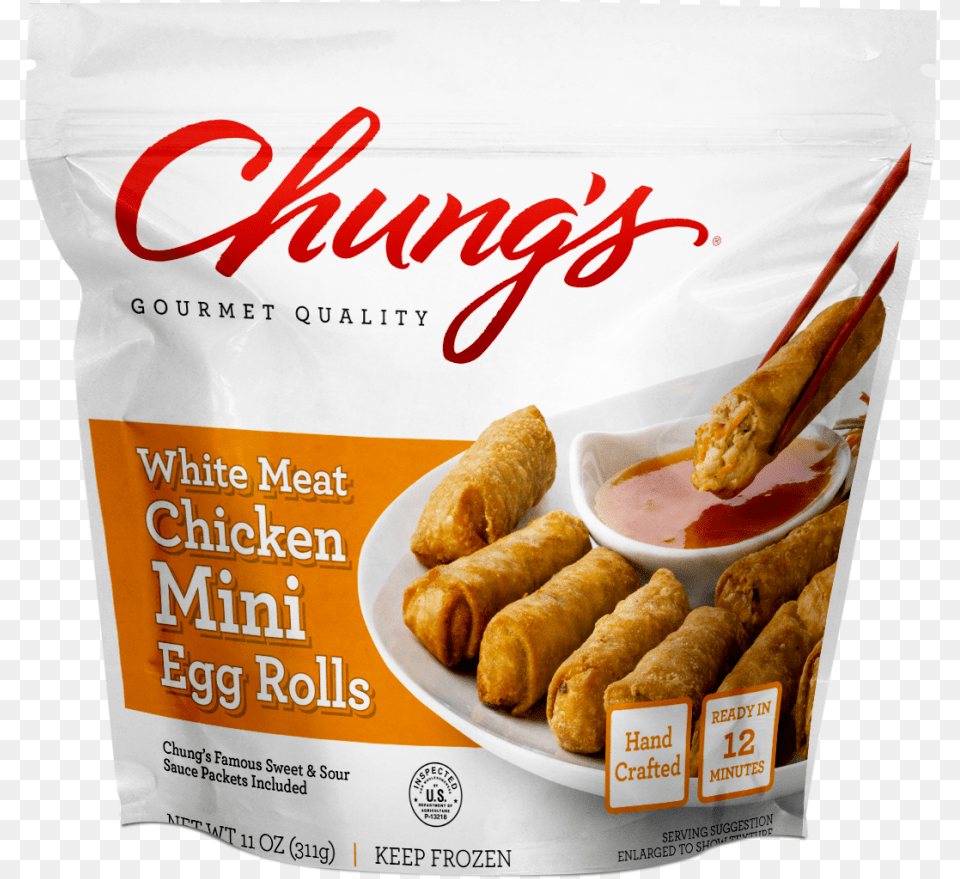 Chungs Pork Egg Rolls, Food, Fried Chicken, Animal, Invertebrate Free Png