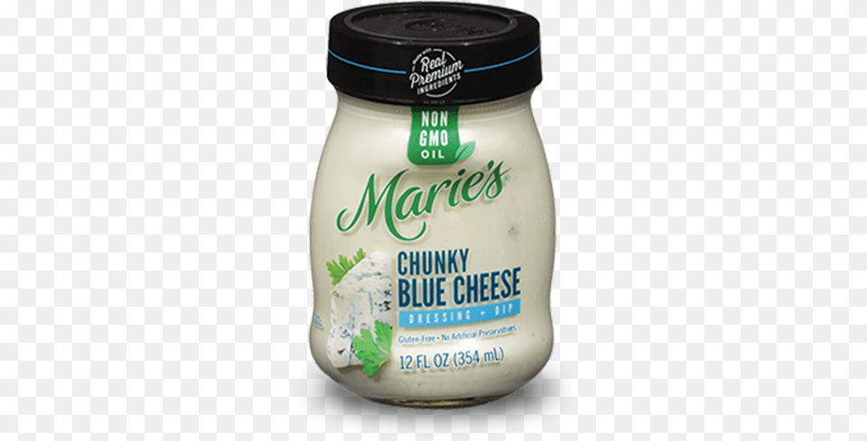 Chunky Blue Cheese Maries Dressing, Food, Mayonnaise, Bottle, Shaker Free Png