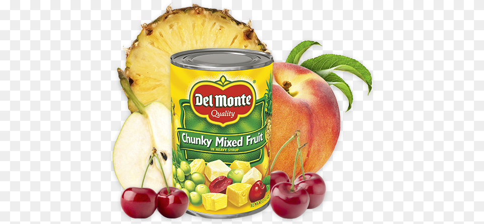 Chunky Mixed Fruit Del Monte Cocktail Fruit 100 Calories, Food, Plant, Produce, Can Free Png Download