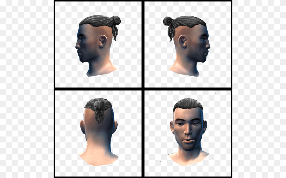 Chuploadsmanbun Mnner Frisur Undercut Zopf, Head, Person, Body Part, Neck Free Png