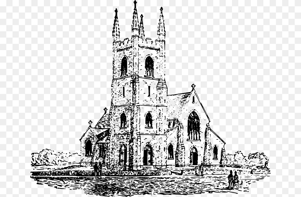 Church Building, Tower, Spire, Cathedral, Architecture Png Image