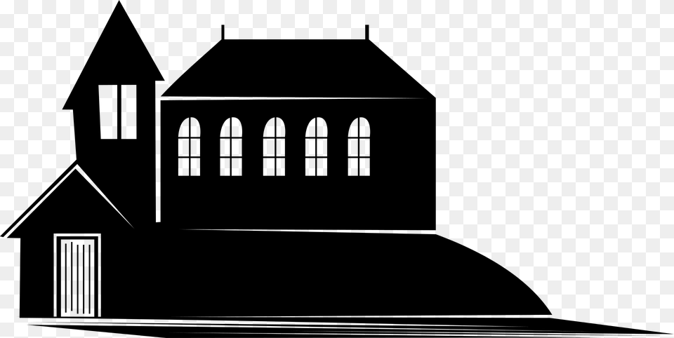 Church Building Church Silhouette, Gray Free Transparent Png