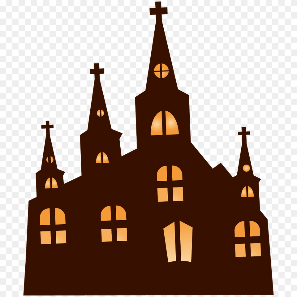 Church Clipart Haunted, Architecture, Building, Spire, Tower Free Png Download
