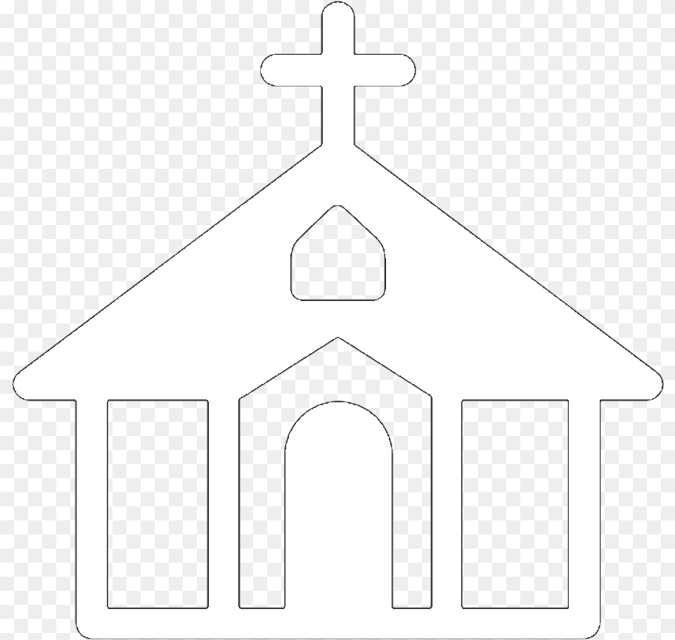 Church Clipart Icon Church Icon White, Cross, Symbol Free Png Download