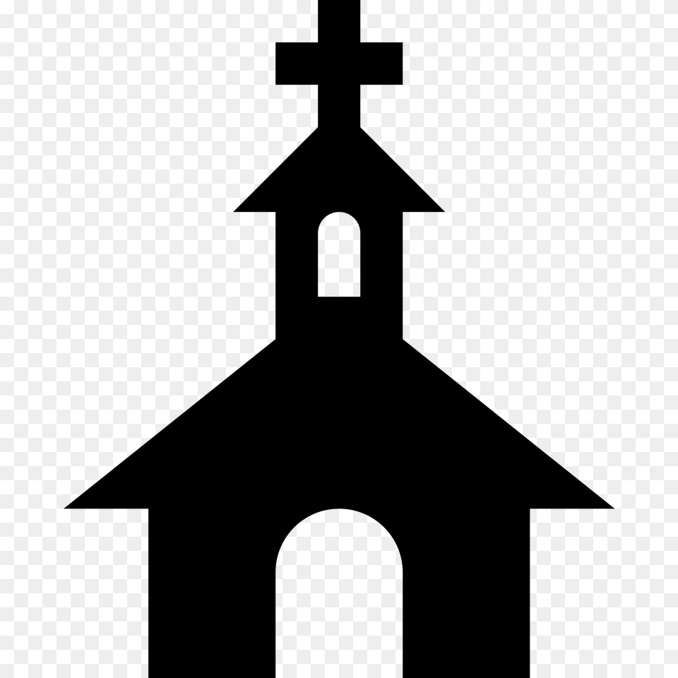 Church Clipart Simple, Gray Free Png