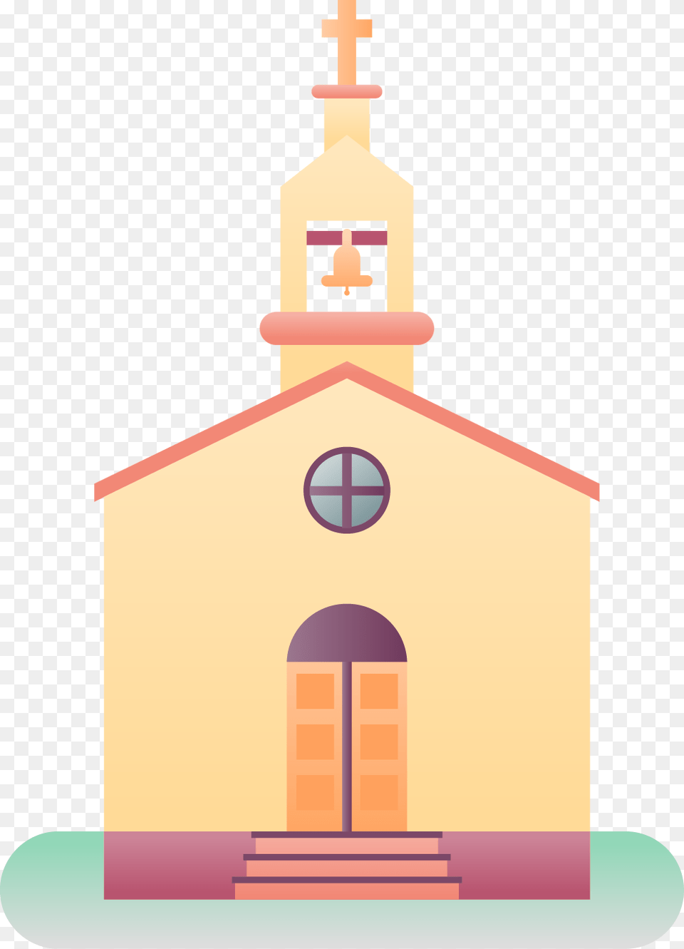 Church Clipart Vector Graphics Flat Art Church, Architecture, Bell Tower, Building, Tower Free Transparent Png