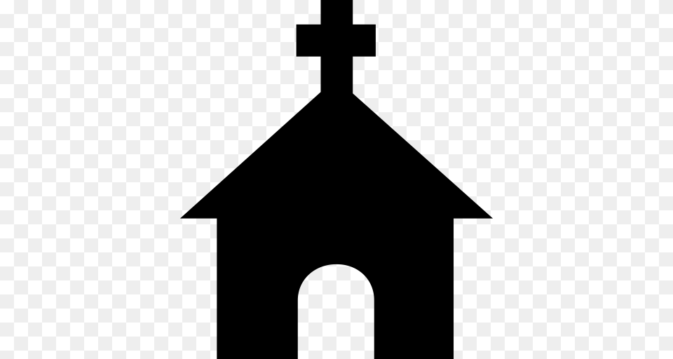 Church Cross Faith Icon With And Vector Format For, Gray Png