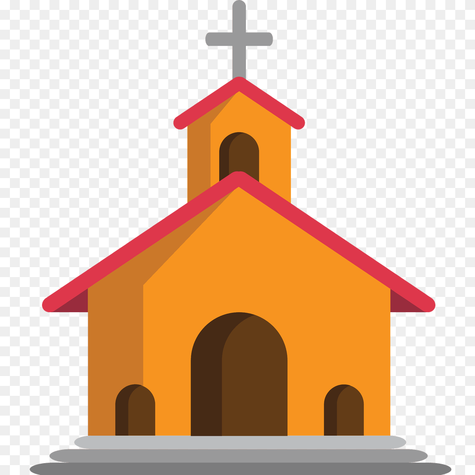 Church Emoji Clipart, Cross, Symbol, Architecture, Building Png