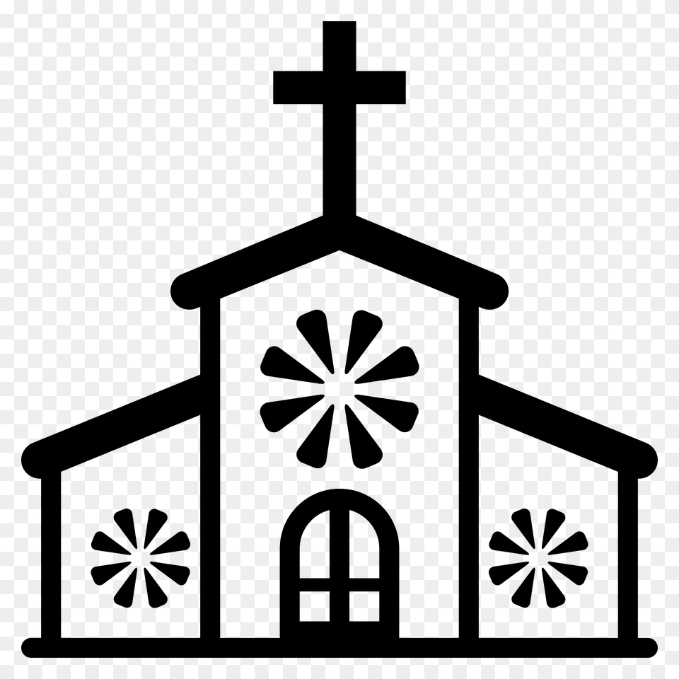 Church Emoji Clipart, Cross, Symbol, Architecture, Building Png